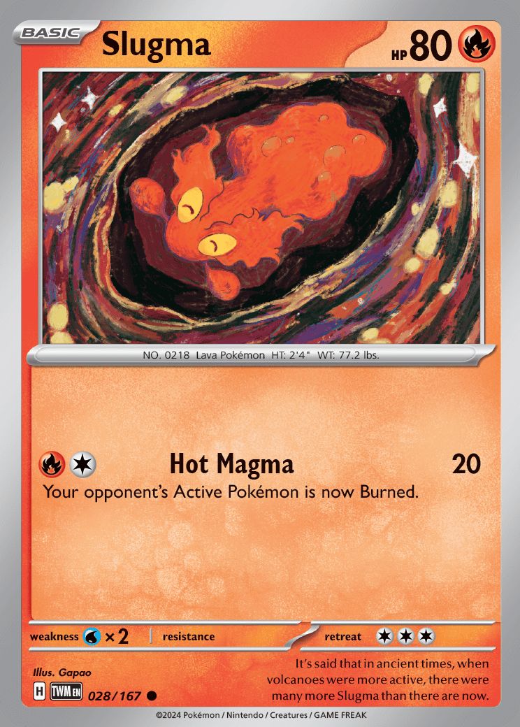 Slugma - 028/167 - Common - Reverse Holo