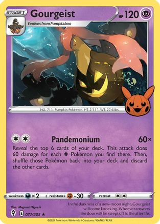 Gourgeist 077/203 - Holofoil Trick or Trade BOOster Bundle - Promo