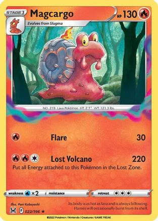 Magcargo 022/196 SWSH11 Lost Origin - Rare