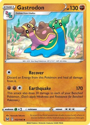 Gastrodon 102/196 SWSH11 Lost Origin - Uncommon
