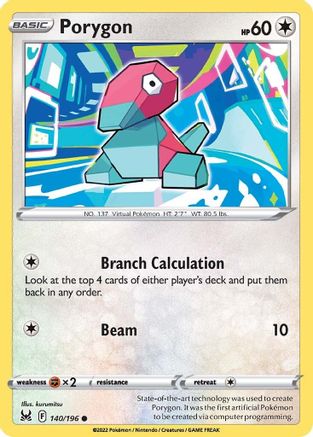 Porygon 140/196 SWSH11 Lost Origin - Common