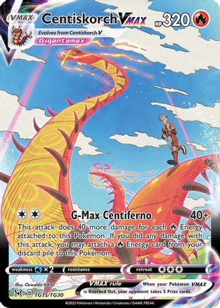 Centiskorch VMAX TG15/TG30 - Holofoil SWSH11 Lost Origin Trainer Gallery - Ultra Rare