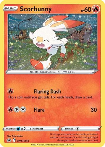 Scorbunny (Cosmos Holo) - SWSH244 - SWSH Promos