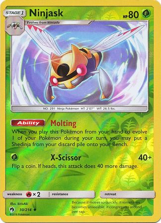Ninjask - 30/214 - Uncommon - Reverse Holofoil