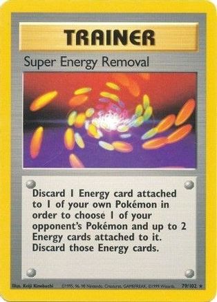 Super Energy Removal 079/102 Base Set - Rare