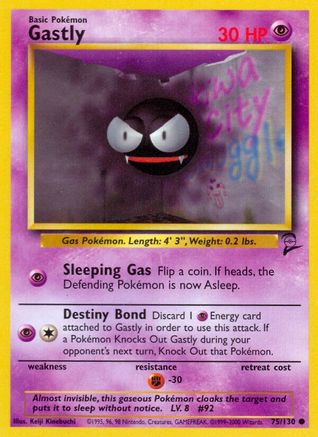 Gastly 075/130 Base Set 2 - Common