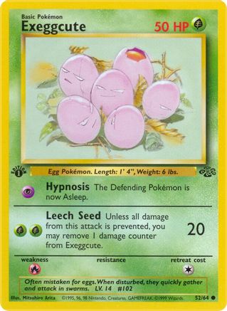 Exeggcute 052/64 - 1st Edition Jungle - Common