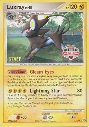 Luxray 007/130 League & Championship Cards - Promo