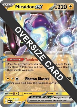 Miraidon ex 081 - Holofoil Jumbo Cards - Ultra Rare