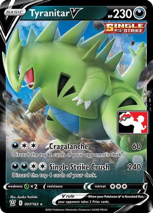 Tyranitar V 097 - Holofoil Prize Pack Series Cards - Ultra Rare