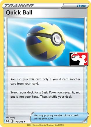 Quick Ball 179/202 - Holofoil Prize Pack Series Cards - Uncommon