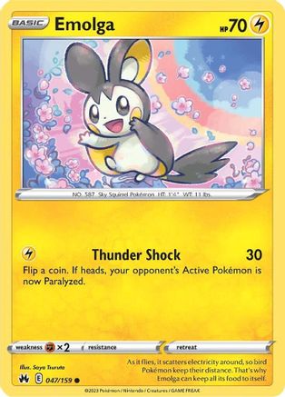 Emolga 047/159 Crown Zenith - Common
