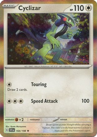 Cyclizar 164/198 - Reverse Holofoil SV01 Scarlet & Violet Base Set - Rare