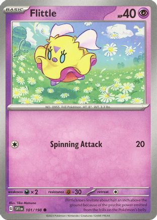 Flittle 101/198 - Reverse Holofoil SV01 Scarlet & Violet Base Set - Common