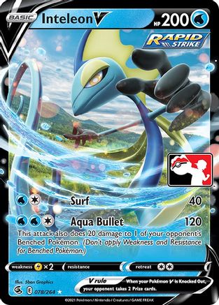 Inteleon V 078 - Holofoil Prize Pack Series Cards - Ultra Rare