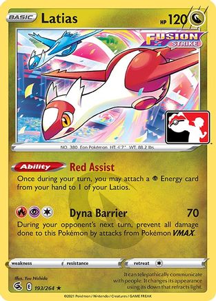 Latias 193 Prize Pack Series Cards - Rare
