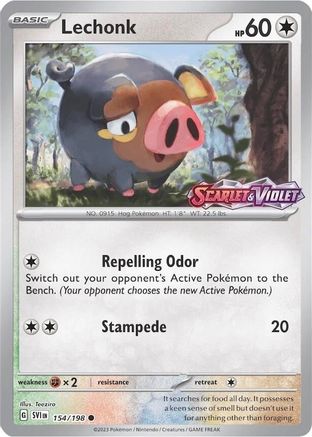 Lechonk 154/198 - Reverse Holofoil Miscellaneous Cards & Products - Promo