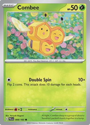 Combee 008/193 - Reverse Holofoil SV02 Paldea Evolved - Common