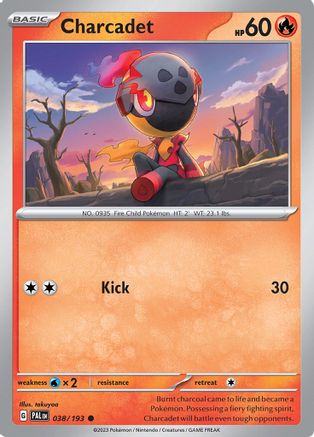 Charcadet 038/193 - Reverse Holofoil SV02 Paldea Evolved - Common