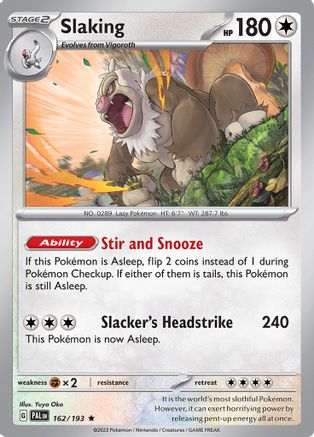 Slaking 162/193 - Holofoil SV02 Paldea Evolved - Rare