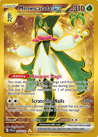Meowscarada ex 271/193 - Holofoil SV02 Paldea Evolved - Hyper Rare