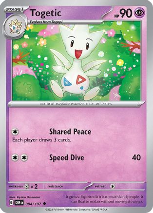 Togetic 084/197 SV03 Obsidian Flames - Uncommon