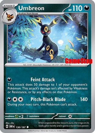 Umbreon 130/197 - Reverse Holofoil Miscellaneous Cards & Products - Promo
