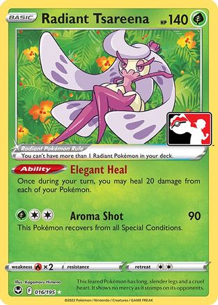 Radiant Tsareena 016 - Holofoil Prize Pack Series Cards - Radiant Rare