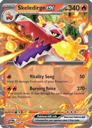 Skeledirge ex 034 - Holofoil SV Scarlet & Violet Promo Cards - Promo