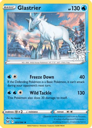 Glastrier 051/196 - Holofoil Miscellaneous Cards & Products - Holo Rare