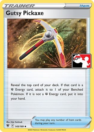 Gutsy Pickaxe 145/189 - Holofoil Prize Pack Series Cards - Uncommon