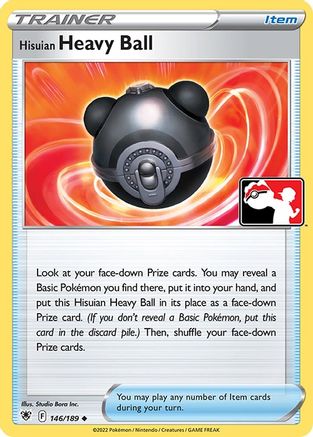 Hisuian Heavy Ball 146/189 - Holofoil Prize Pack Series Cards - Uncommon