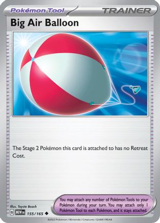 Big Air Balloon 155/165 - Reverse Holofoil SV Scarlet & Violet 151 - Uncommon