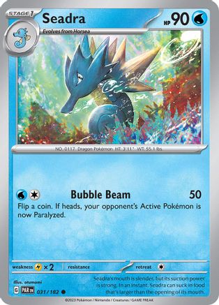 Seadra 031/182 - Reverse Holofoil SV04 Paradox Rift - Common
