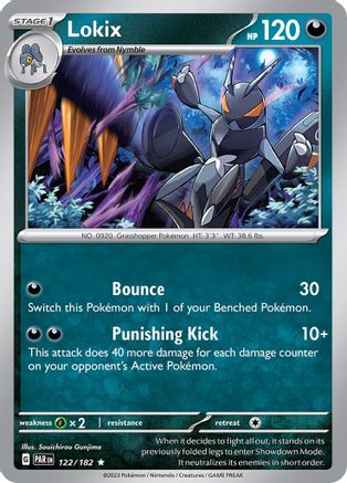 Lokix 122/182 - Holofoil SV04 Paradox Rift - Rare