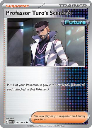 Professor Turo's Scenario 171/182 - Reverse Holofoil SV04 Paradox Rift - Uncommon