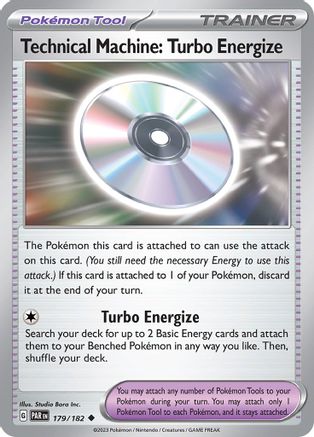Technical Machine: Turbo Energize 179/182 - Reverse Holofoil SV04 Paradox Rift - Uncommon
