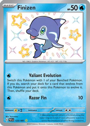 Finizen 123/091 - Holofoil SV Paldean Fates - Shiny Rare