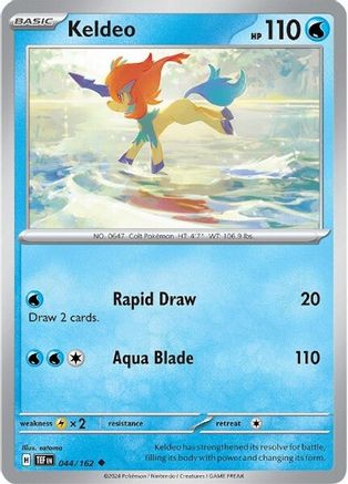 Keldeo 044/162 - Reverse Holofoil SV05 Temporal Forces - Uncommon