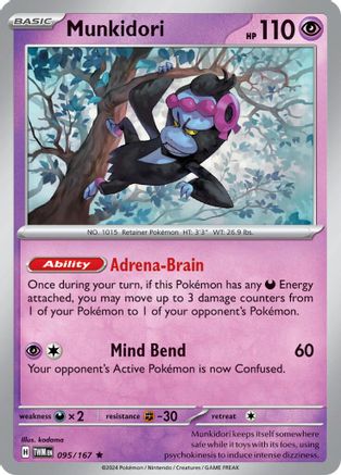 Munkidori 095/167 - Holofoil SV06 Twilight Masquerade - Rare