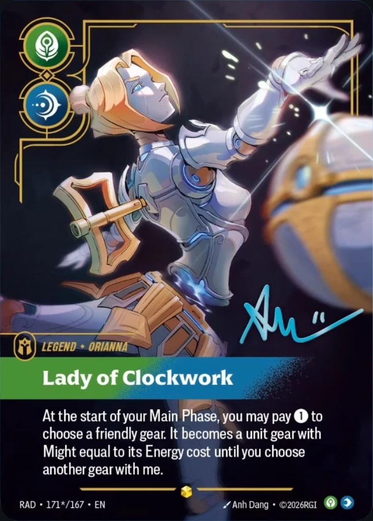 Orianna, Lady of Clockwork (Signature) (171*/167) - Radiance Foil