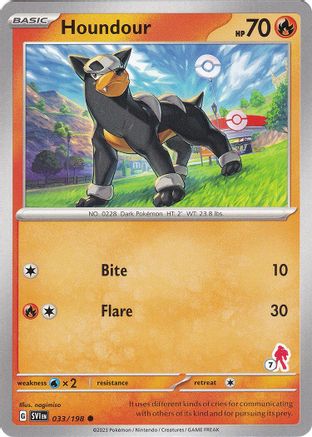 Houndour - Armarouge 7 033 Battle Academy 2024 - Common