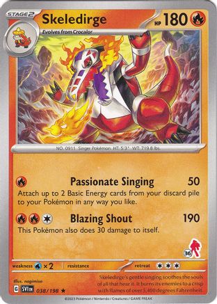 Skeledirge - Armarouge 36 038 Battle Academy 2024 - Rare