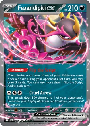 Fezandipiti ex 038/064 - Holofoil SV Shrouded Fable - Double Rare