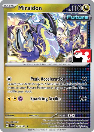 Miraidon 121/162 Prize Pack Series Cards - Rare