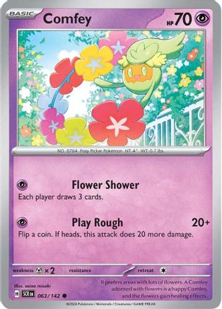 Comfey 063/142 - Reverse Holofoil SV07 Stellar Crown - Common