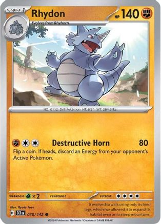 Rhydon 075/142 SV07 Stellar Crown - Common