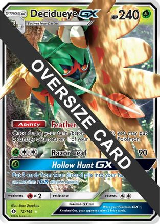 Decidueye GX 012/149 - Holofoil Jumbo Cards - Promo