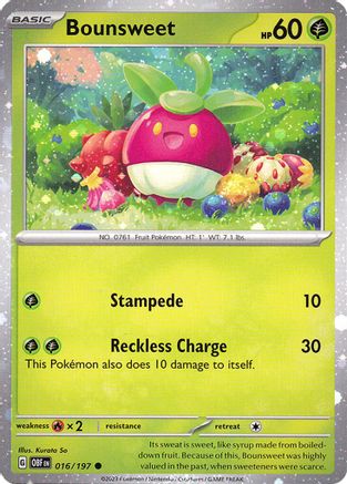 Bounsweet 016/197 - Holofoil Miscellaneous Cards & Products - Common