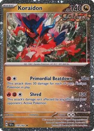 Koraidon 119/162 - Holofoil Miscellaneous Cards & Products - Rare